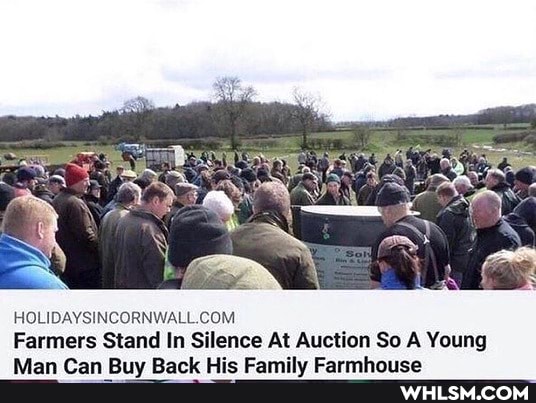 COM
Farmers Stand In Silence At Auction So A Young