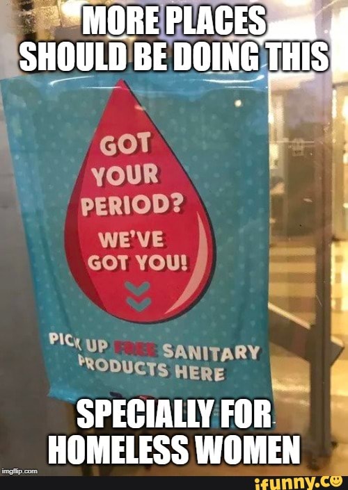GOT
YOUR
PERIOD?
PICK yp SANITARY
PRODUCTS
SPECIALLY FOR"