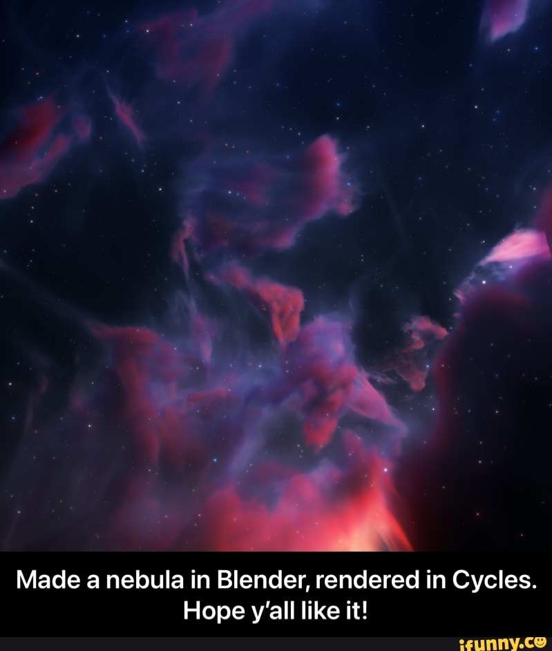 Made a nebula in Blender, rendered in Cycles. Hope y'all like it