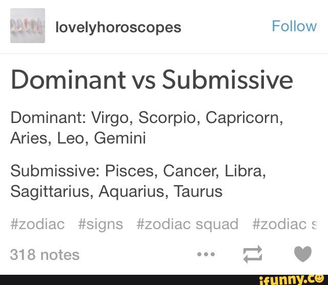 dominant vs submissive personality traits