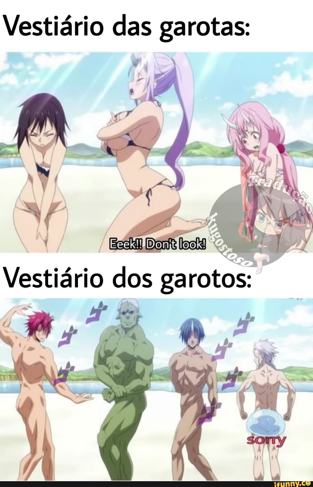 Vestiário das garotas: