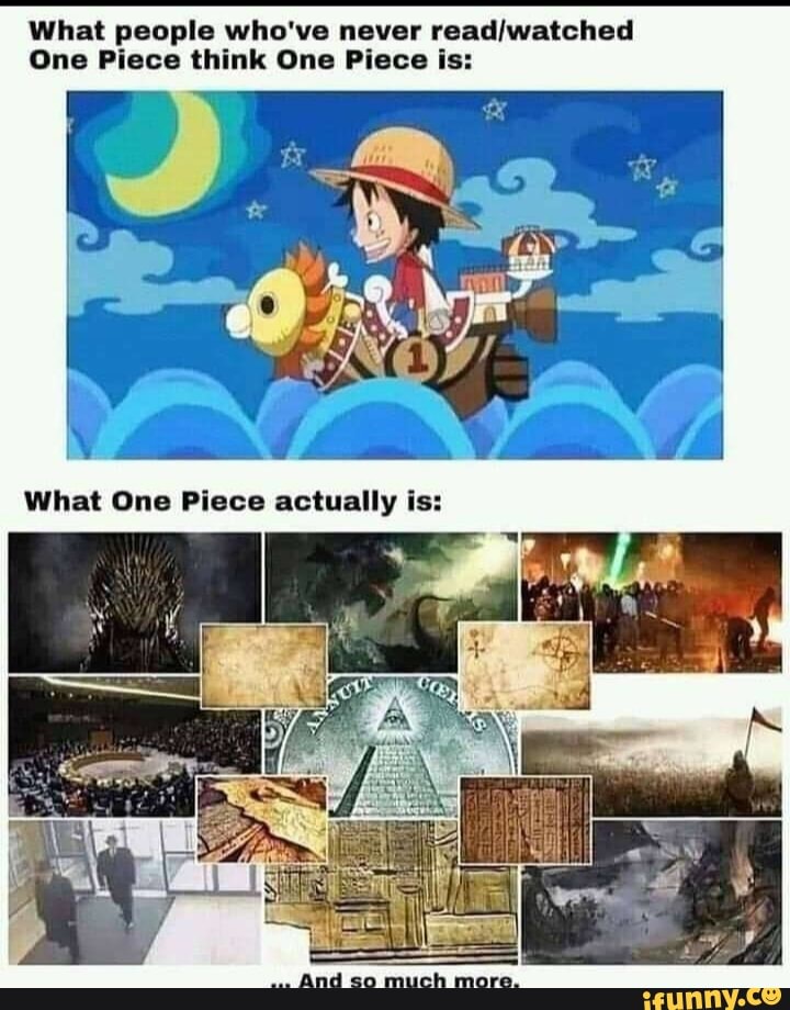 What People Who Ve Never One Piece Think One Piece Is What One