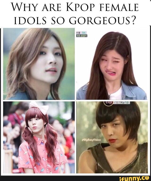 WHY ARE KPOP FEMALE IDOLS SO GORGEOUS? - iFunny