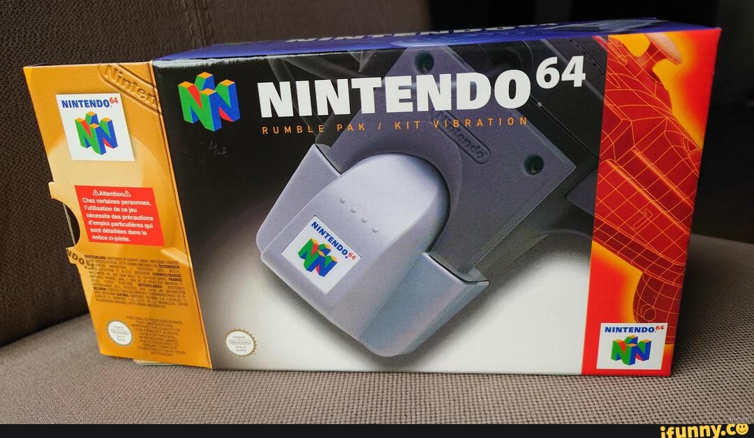 Unboxing a new N64 Rumble Pak.. - RUMBLE PAK / KIT VIBRATION NINTENDO ...