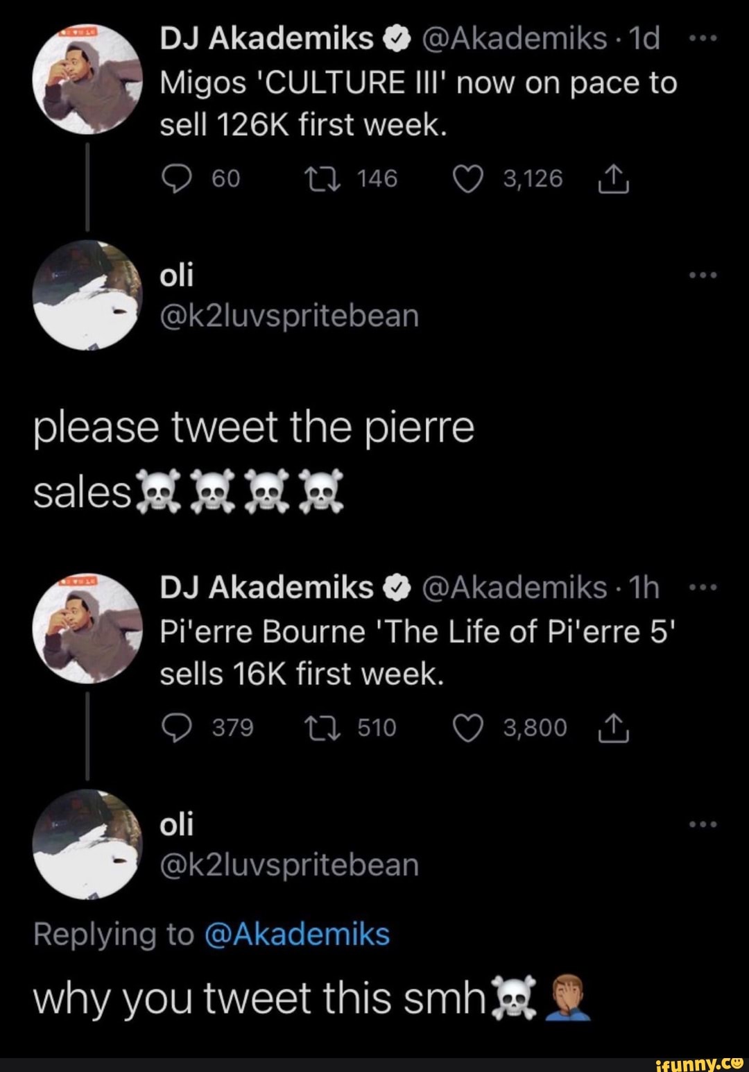 Dj akademiks deals pierre bourne