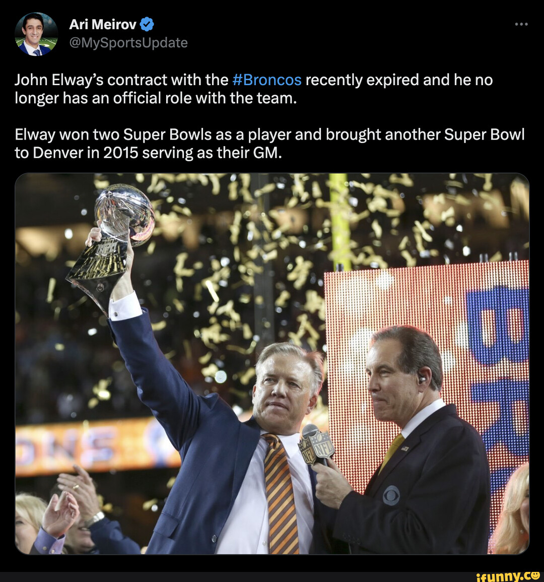 John Elway no longer has contractual role with Broncos