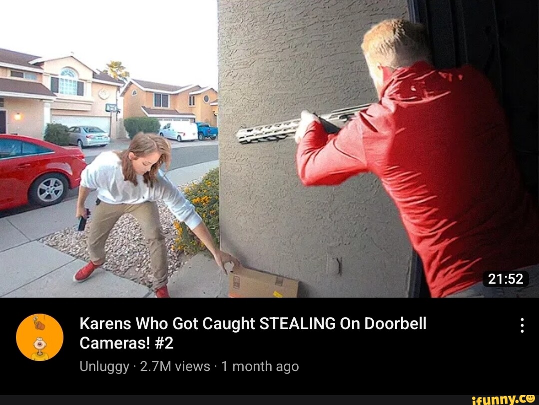 Karens Who Got Caught STEALING On Doorbell Cameras! #2 Unluggy 2.7M ...