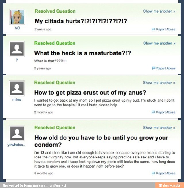 A Resolved Question 'Show me another ls My clitada hurts?1 ...