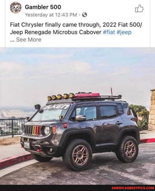  Gambler 500 Ayer en PM- @ Fiat Chrysler finalmente llegó, 2022 Fiat 500/ Jeep Renegade Microbus Cabover