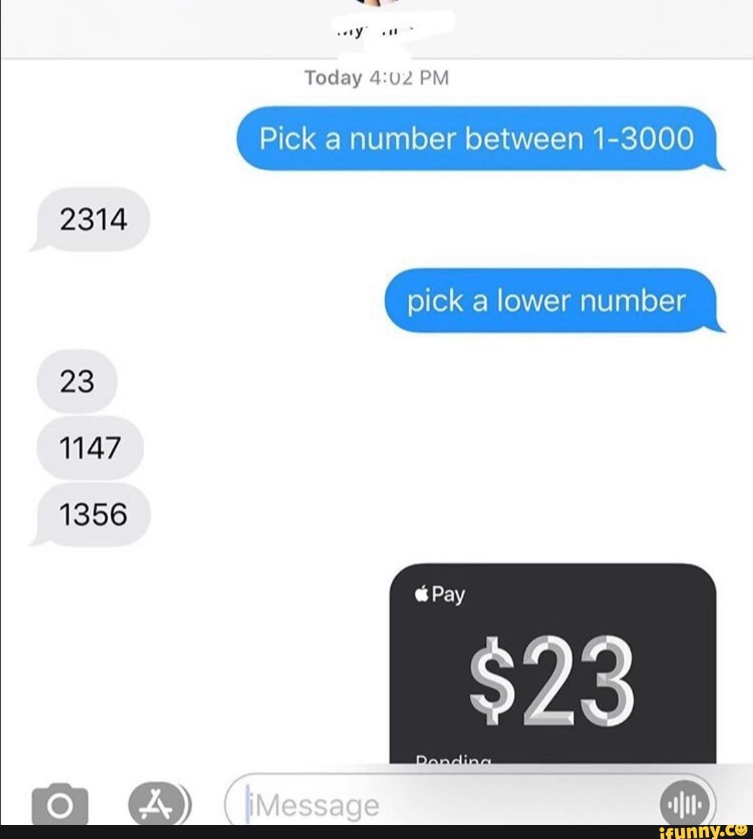 pick a number between 1 3000