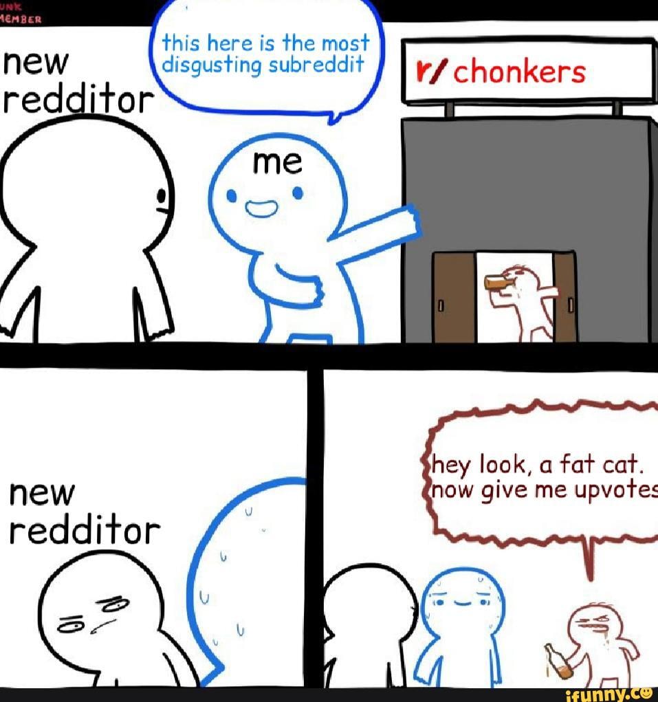 this here is the most disgusting subreddit v/ chonkers
hey look, a fat cat.
now give me upvote: