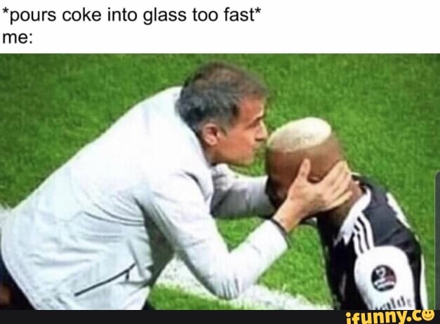 *pours coke into glass too fast*