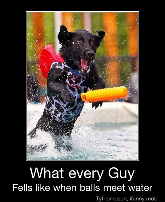 What every Guy Fells like when balls meet water - What every Guy Fells ...