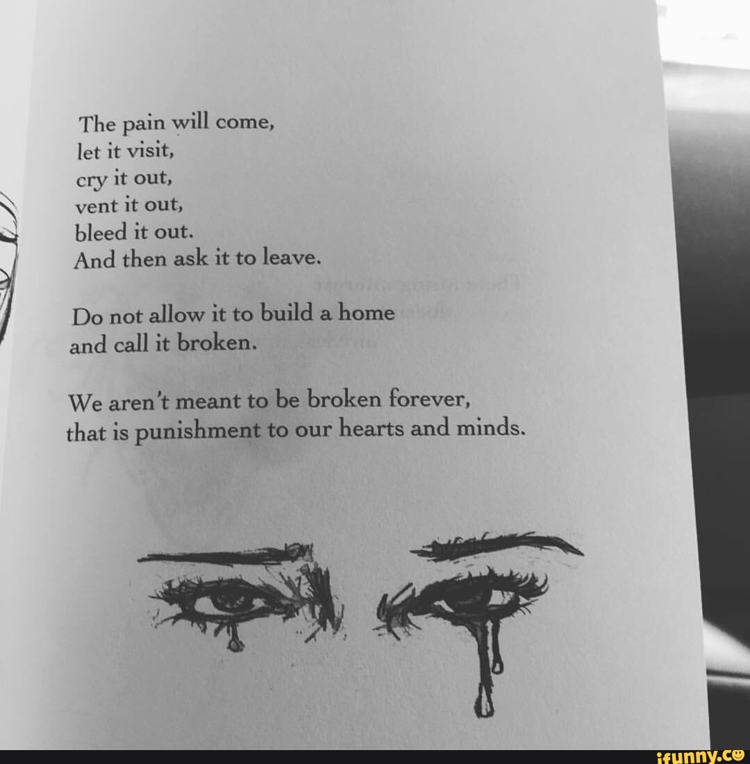 Ask and then write. And it will come like a Flood of Pain.