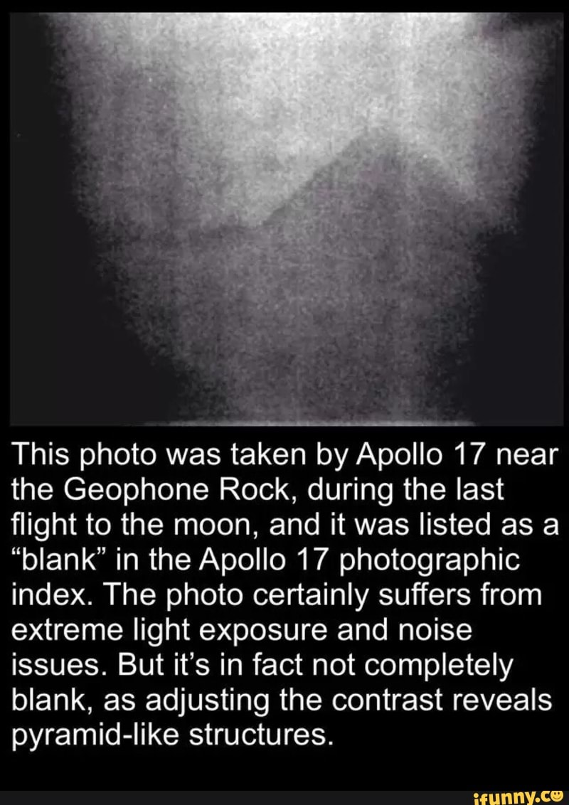 This photo was taken by Apollo 17 near the Geophone Rock, during the last  ﬂight to
