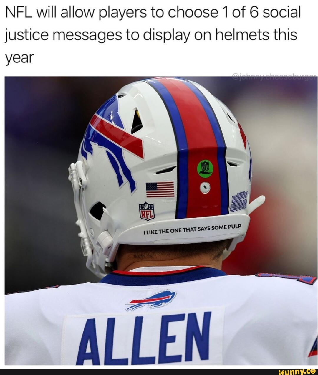 N.F.L. Will Allow Six Social Justice Messages on Players' Helmets