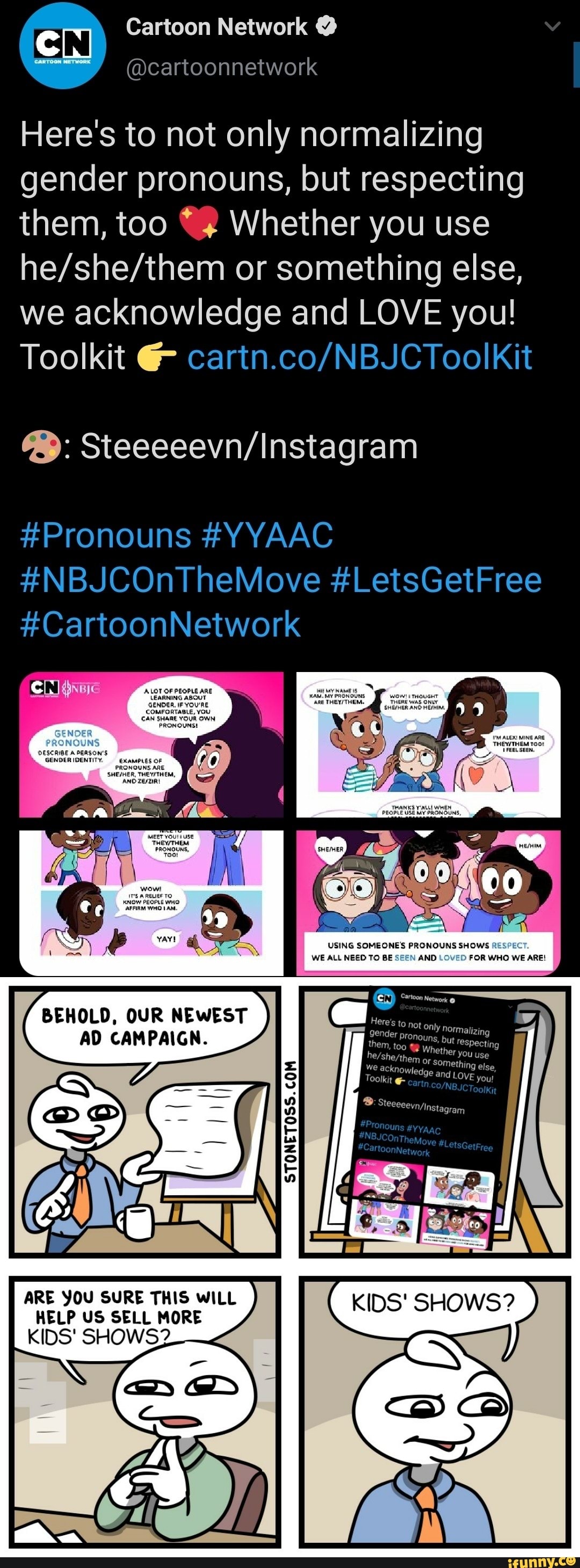 Cartoon Network @cartoonnetwork Here's to not only normalizing gender ...