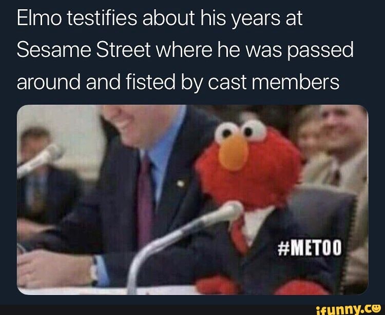 Elmo testifies about his years at Sesame Street where he was passed ...