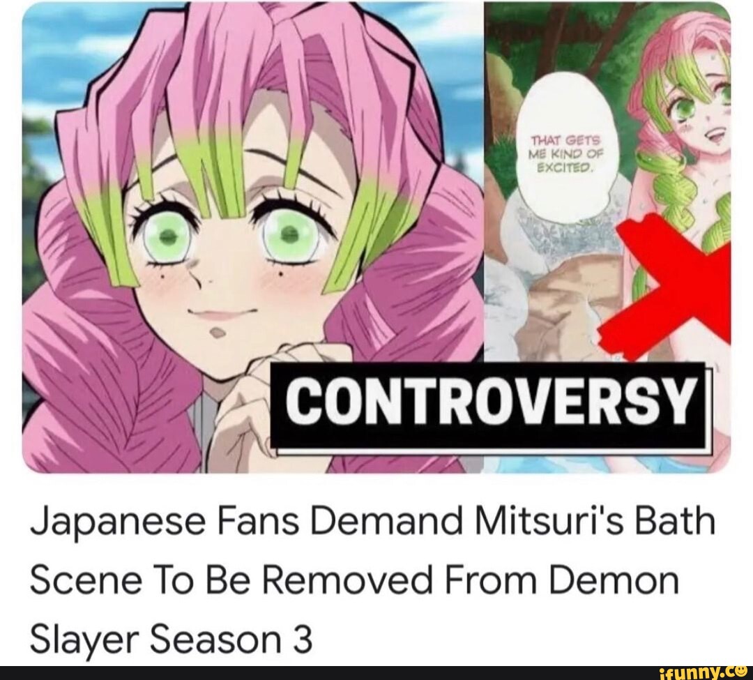 Controversy Japanese Fans Demand Mitsuris Bath Scene To Be Removed From Demon Slayer Season 3 1808