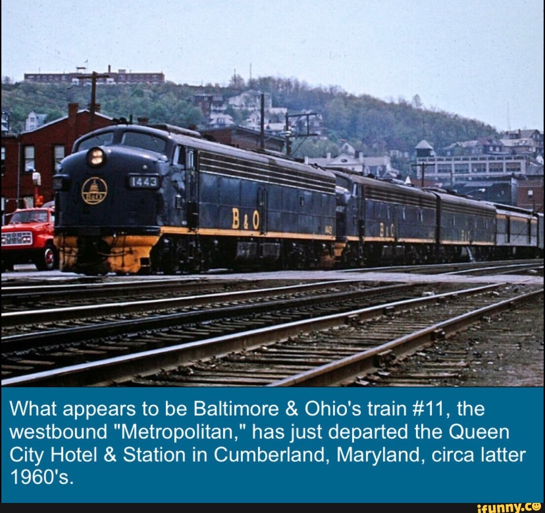 What Appears To Be Baltimore Ohio's Train #11, The Westbound ...