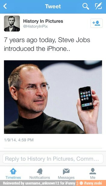 7 years ago today, Steve Jobs
introduced the iPhone..