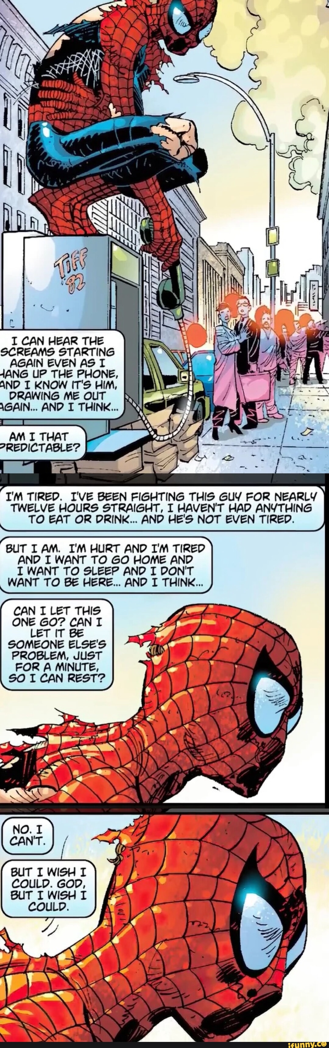 I CAN HEAR THE SCREAMS STARTING AGAIN EVEN AS I ANG UP THE PHONE, AND I ...