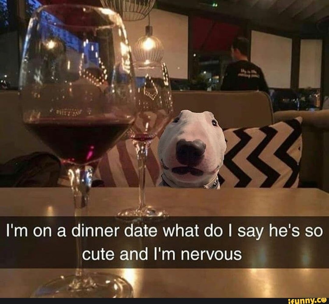 ts
I'm on dinner date what do I say he's so cute and I'm nervous