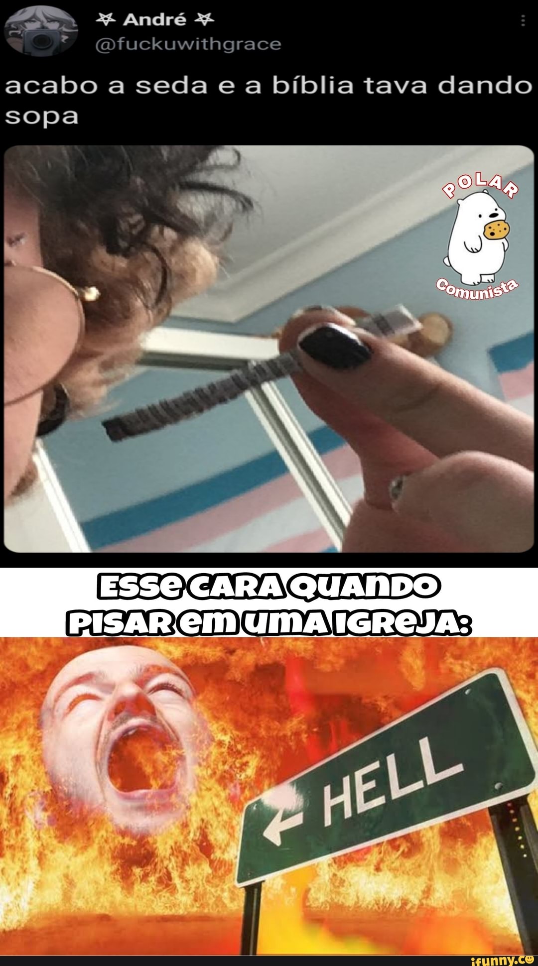 André
(Dfuckuwithgrace
acabo a seda e a bíblia tava dando sopa
ESSE CARA 'QUANDO)