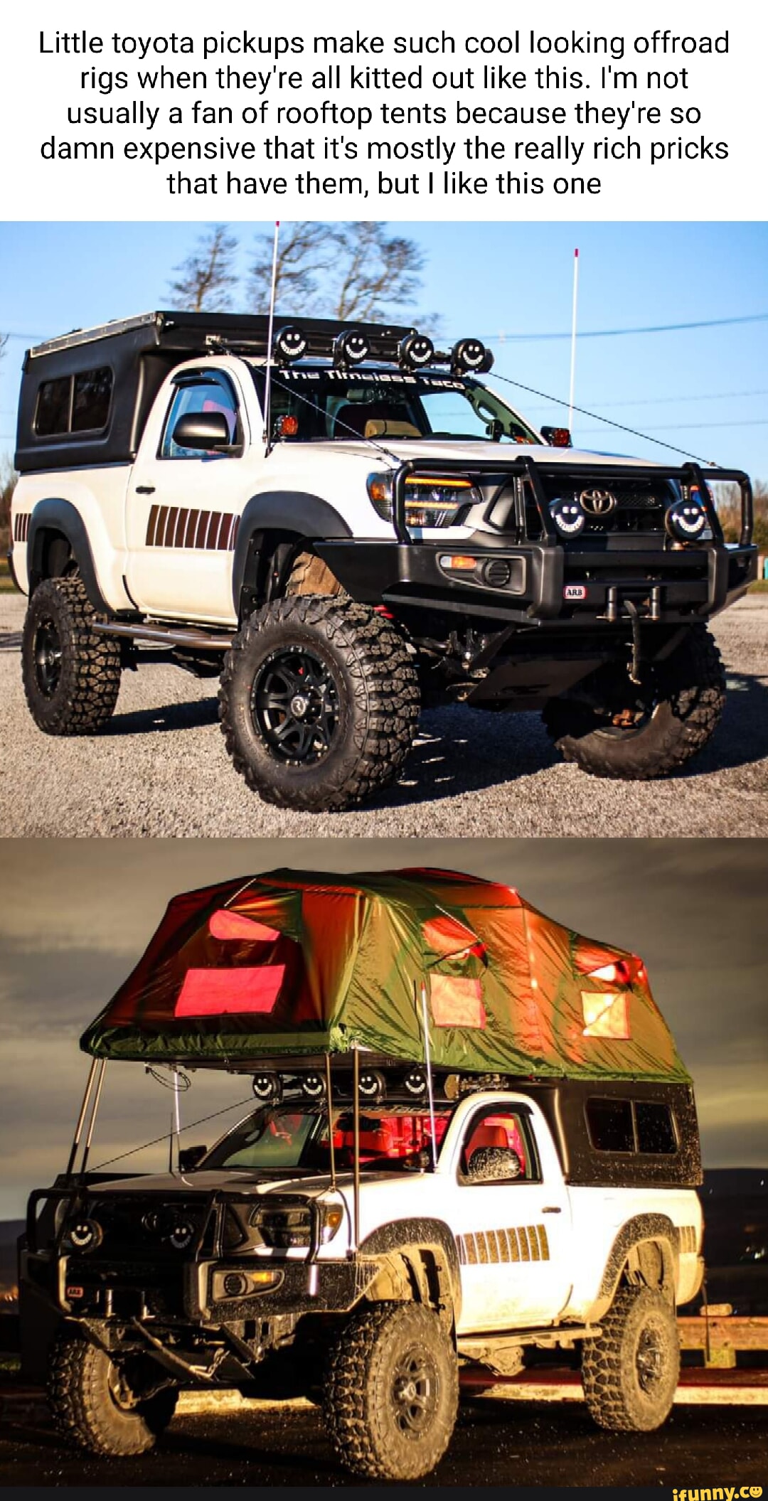 Little toyota pickups make such cool looking offroad rigs when they're ...