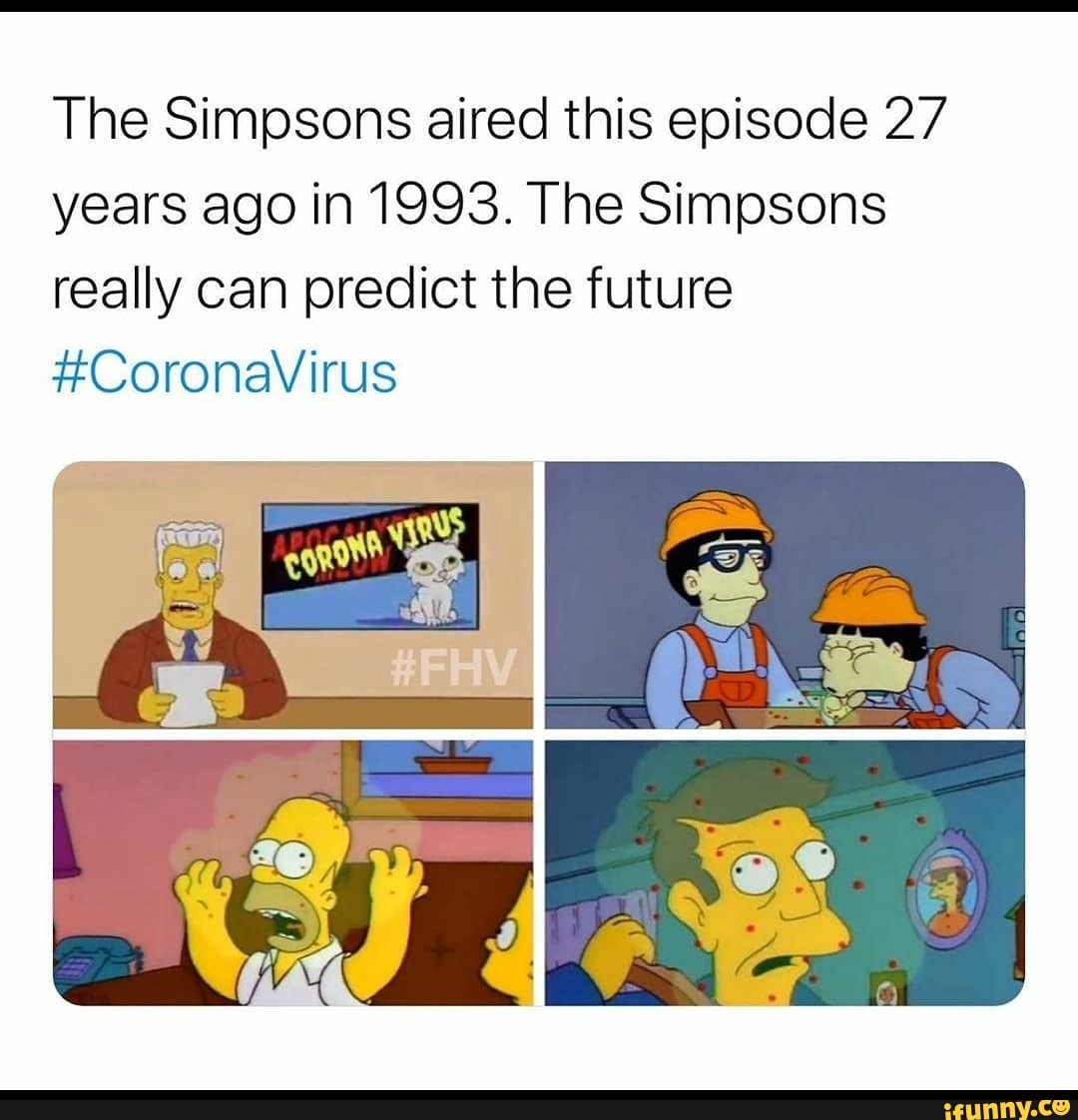 The Simpsons aired this episode 27 years ago in 1993. The Simpsons ...