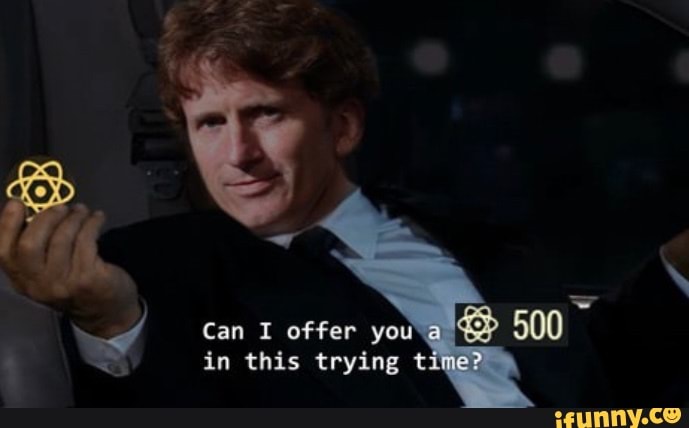 Can I offer you in this trying t