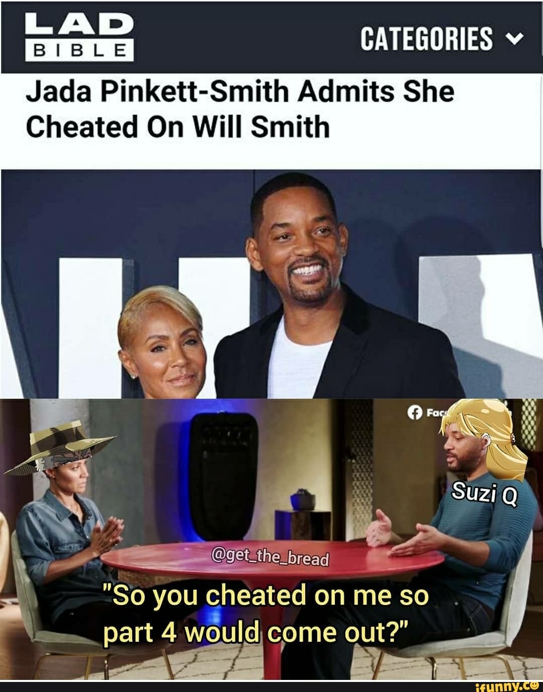 Categories V Jada Pinkett Smith Admits She Cheated On Will Smith A So