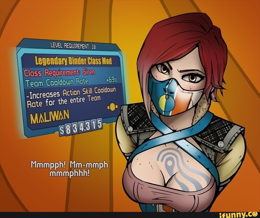 LEVEL REQUIREMENT: 18
Legendary Binder Class Mod
Sen
-Increases Action Skil
Cooldown
I
Rate for the entre Team