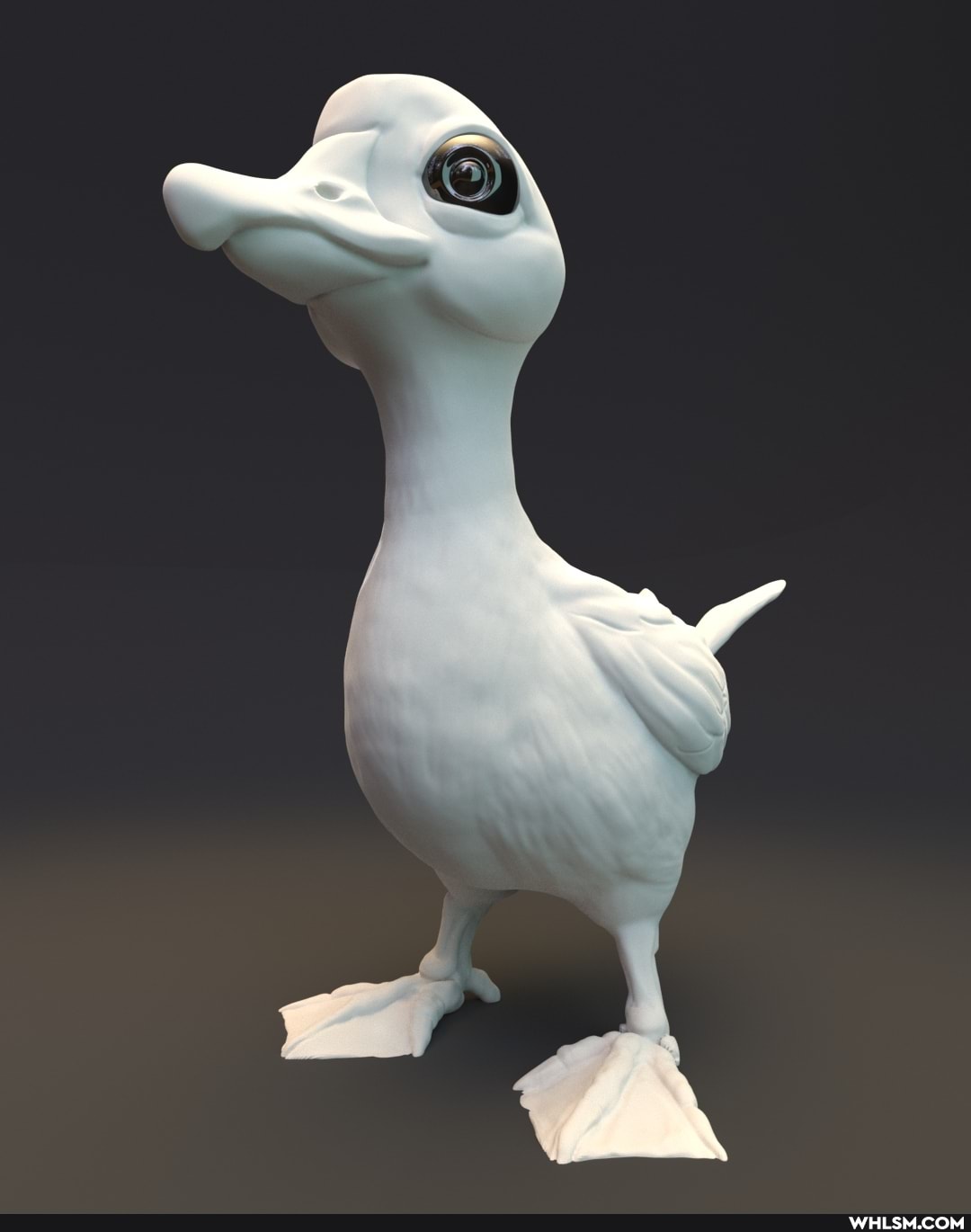baby_animals, 3d_model, goose, 3dsculpting, sculpture