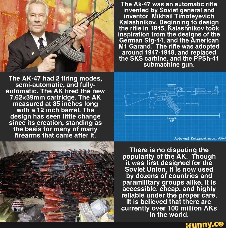 The Ak? was an automatic rifle invented by Soviet general and