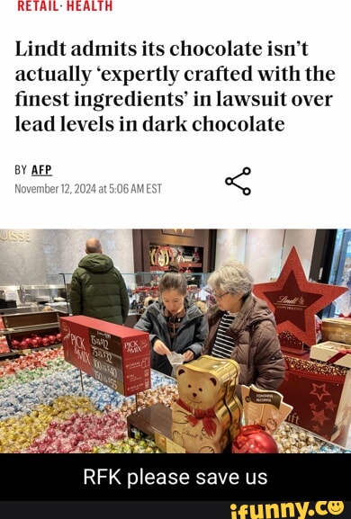 View of RETAIL: Lindt admits its chocolate isn't actually 'expertly crafted ...