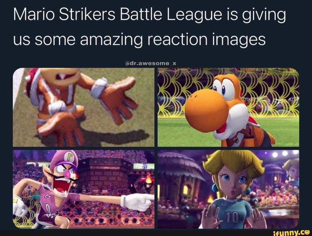 Mario Strikers Battle League is giving us some amazing reaction images ...