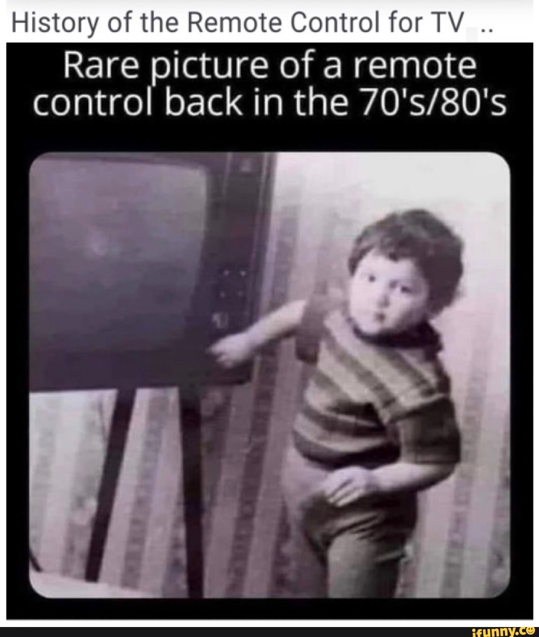 Remote Control History History of the Remote Control for TV Rare picture of a remote control ...