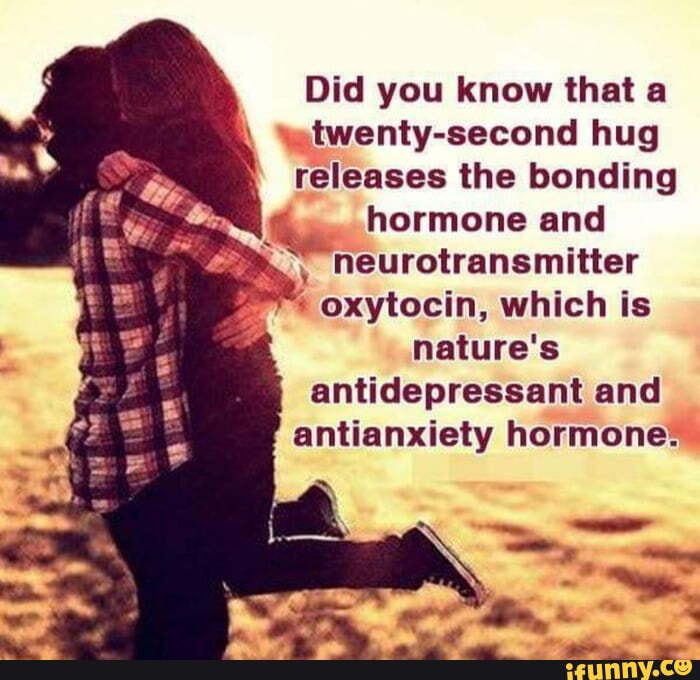 does hugging yourself release oxytocin        
        <figure class=