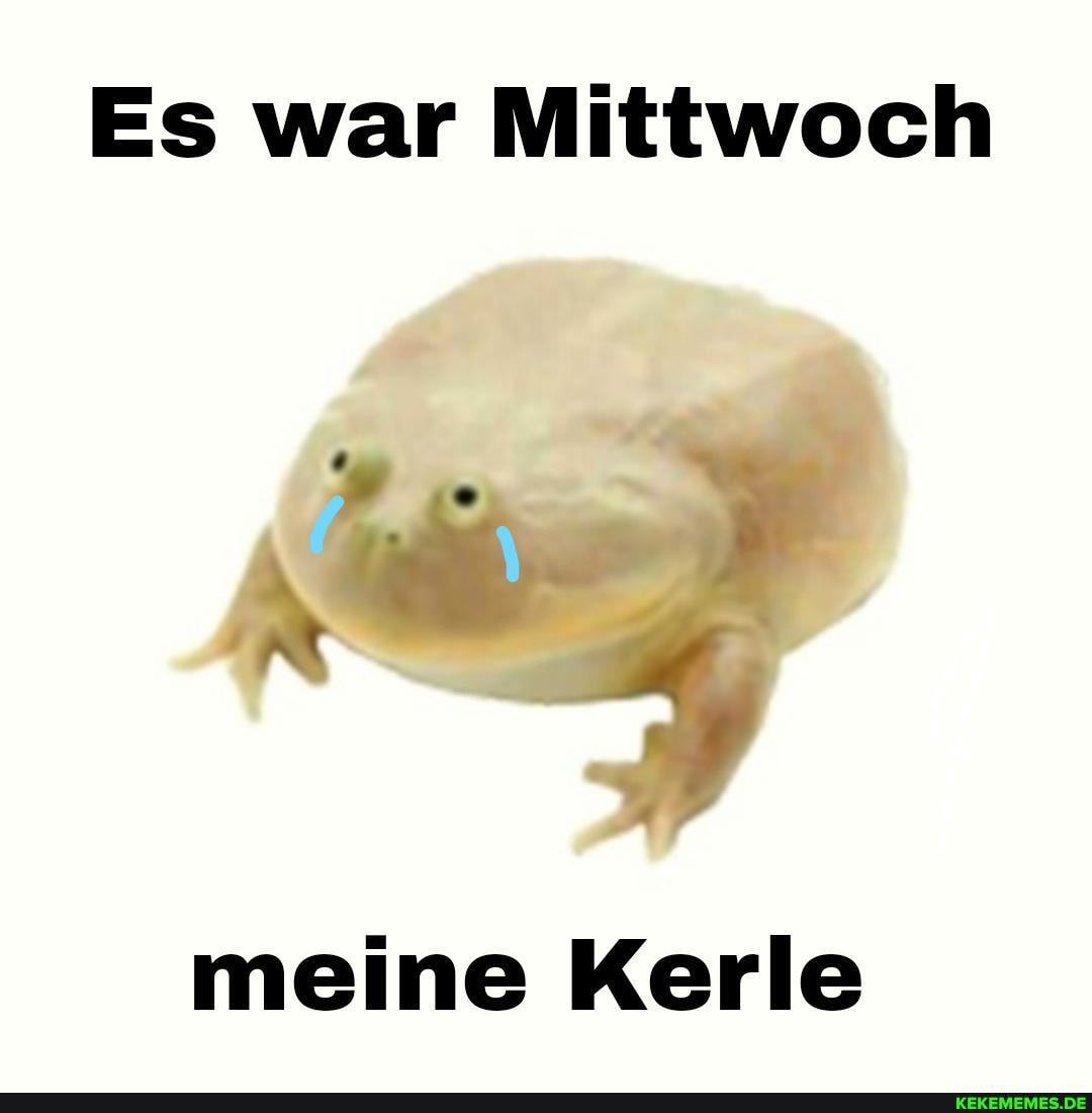 Es war Mittwoch
meine Kerle