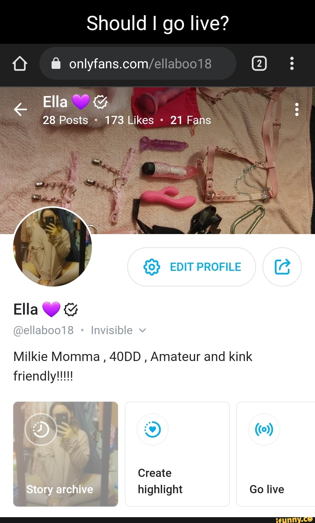 Can you go live on only fans