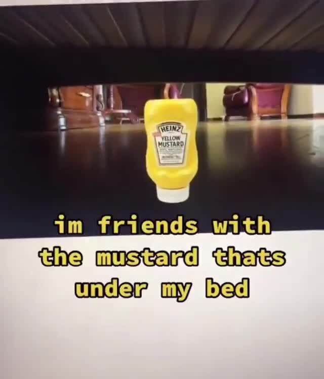 Im friends with che mustard thats under my bed iFunny )