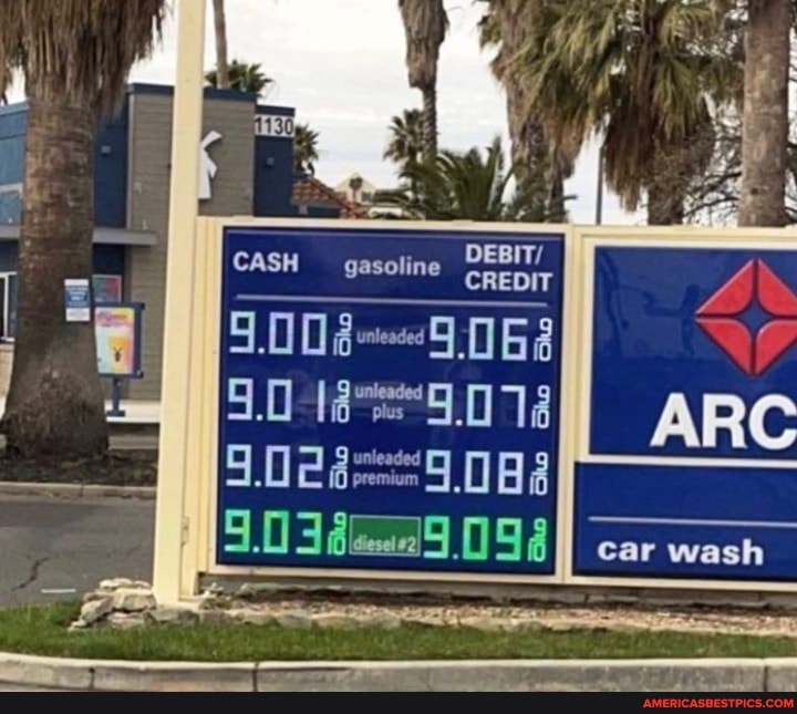 DEBIT/ __CREDIT ARC car wash 9.03de9 098 CASH gasoline America’s best