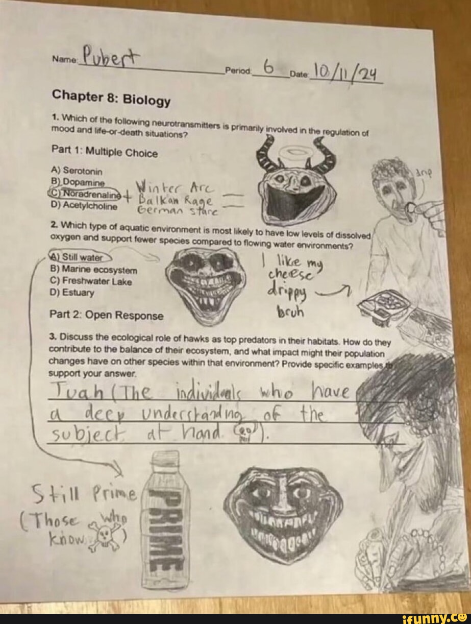 Chapter 8: Biology 1. Which of the Mood and ite-or-death situations is ...