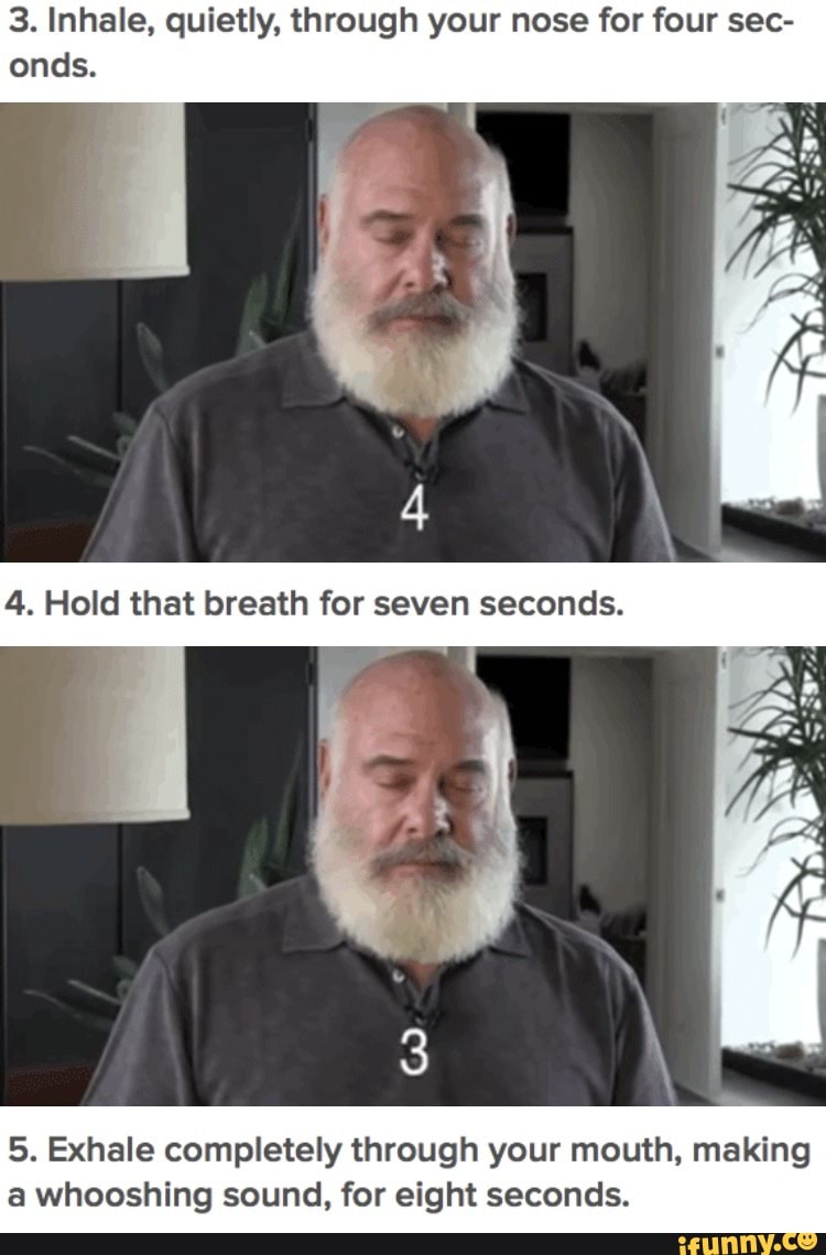 Trick to help fall asleep - 3. Inhale, quietly, through your nose for