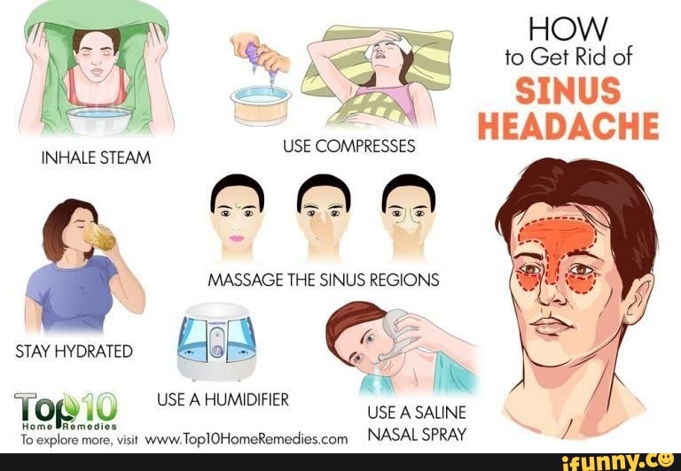 HOW to Get Rid of SINUS HEADACHE INHALE STEAM USE COMPRESSES 2 A STAY ...