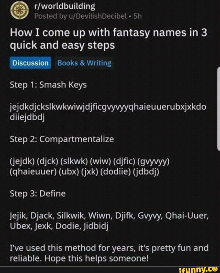 © r/worldbuilding Posted by u/DevilishDecibel How I come up with