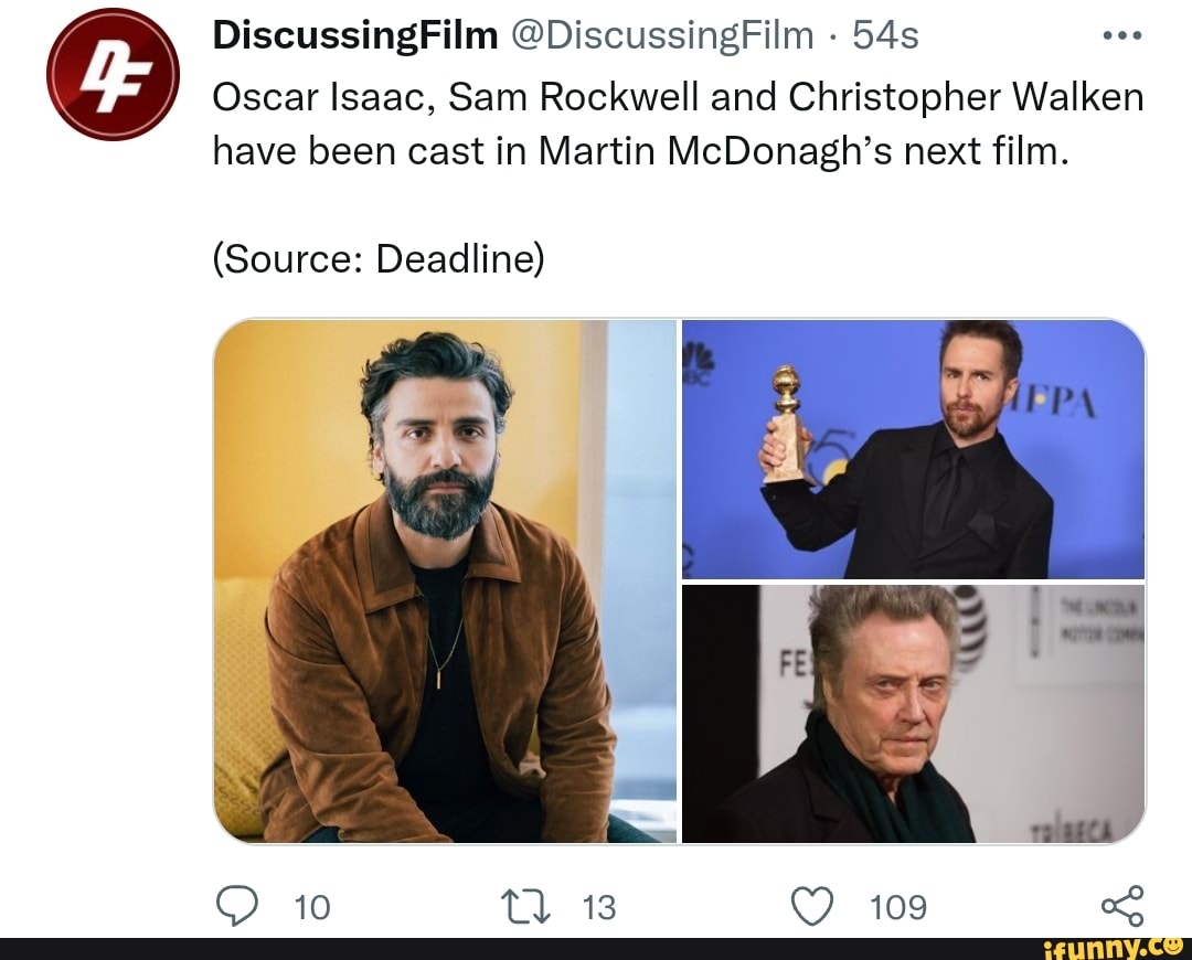 DiscussingFilm DiscussingFilm Oscar Isaac, Sam Rockwell and