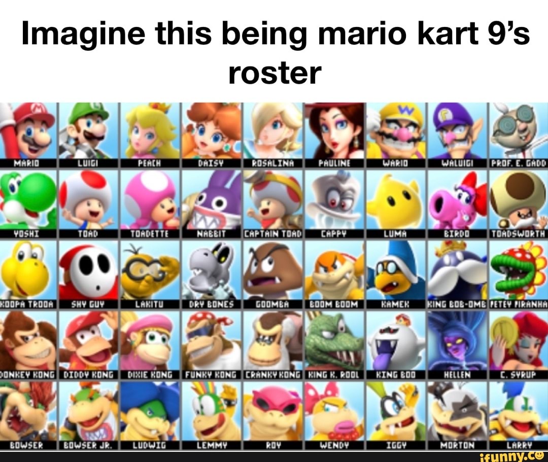 Imagine this being mario kart roster PEACH ROSALINA PAULINE Warid ...