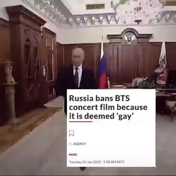 Russia bans BTS concert film because it is deemed 'gay' AGENCY - )